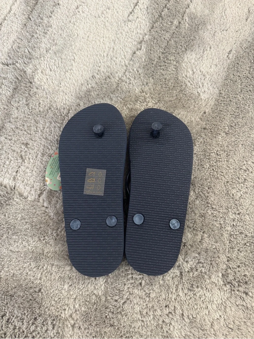 Aiir Balance Navy Today I Am A Unicorn Flip Flops